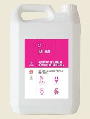 Image de NAT SAN 5L NETT.DÉTARTRANT DÉSINFECTANT SANITAIRES ECOCERT
