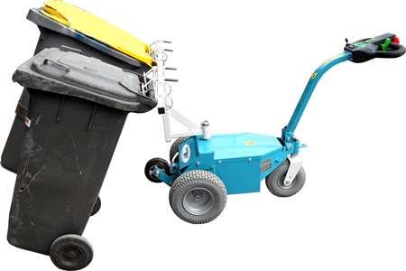 Image de ACCESSOIRE TIRE-CONTENEUR 2 ROUES POUR JUMBO-TRACTOR.