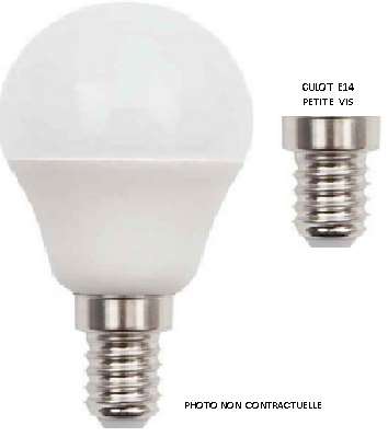 Image de SPHERIQUE LED 6W E14 470LM 3000°K 14336