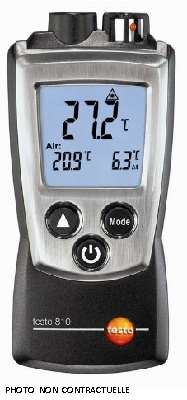 Image de THERMOMETRE INFRAROUGE TESTO 810 (PILES LR03 INCLUS)