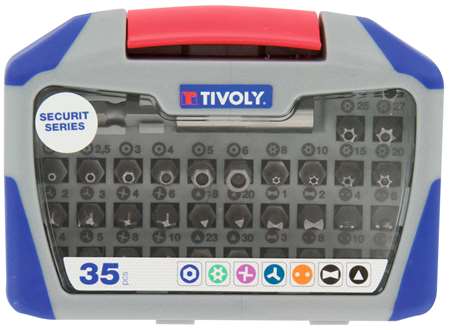 Image de COFFRET 35 EMBOUTS MAGNET. DE VISSAGE SECU. SERIES 2 POINTES