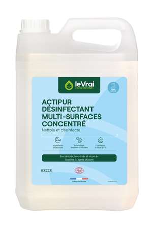Image de ACTIPUR DESINFECTANT MULTI-SURFACES CONCENTRE 5L ECOCERT