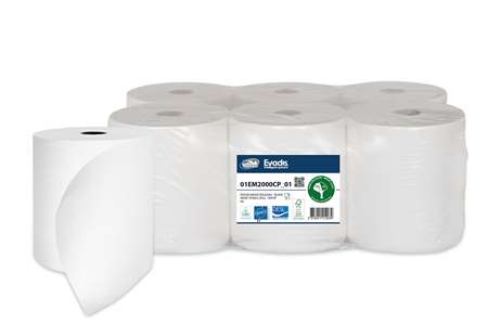 Image de ESSUIE MAINS ROULEAU 150M 2X17GR PURE OUATE ECOLABEL