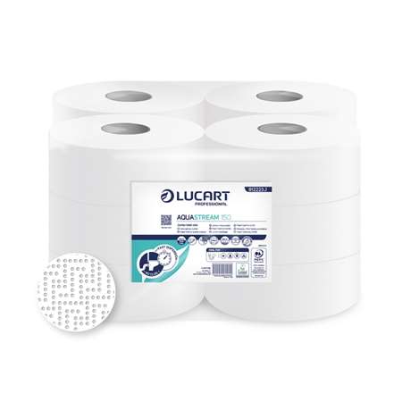 Image de PAPIER HYGIENIQUE MINI JUMBO 150M (12) AQUASTREAM
