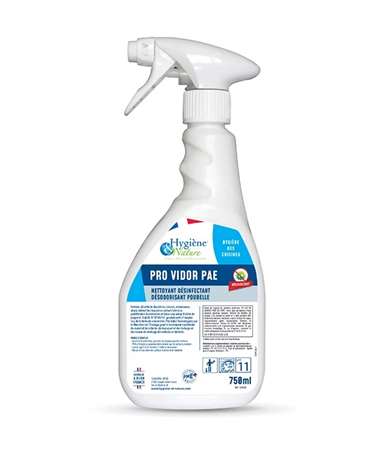 Image de NETTOYANT DESINFECTANT POUBELLE PRO VIDOR 750ML PAE