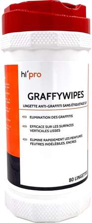 Image de LINGETTES ANTI-GRAFFITIS BOITE DE 80 SANS ETIQUETAGE CLP