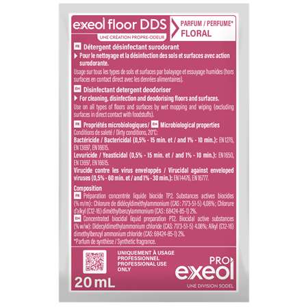 Image de EXEOL FLOOR DDS FLORAL DOSES DE 20ML CARTON DE 250