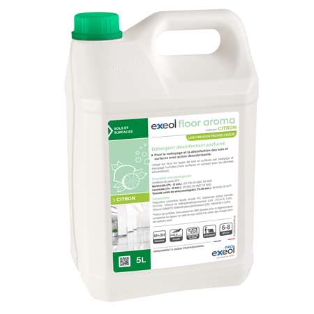 Image de EXEOL FLOOR AROMA CITRON VERT 5L ( EX: DBO)