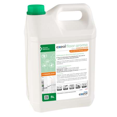 Image de EXEOL FLOOR AROMA COQUELICOT VERT 5L ( EX: DBO)