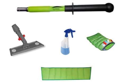 Image de KIT VITRE POLYOUVRAGE:1 MANCHE MINI+1 SUPPORT 30CM +BANDEAU+