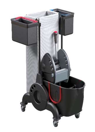 Image de CHARIOT DE LAVAGE COMPACT AVEC SUPPORT SAC (SAC EN OPTION)