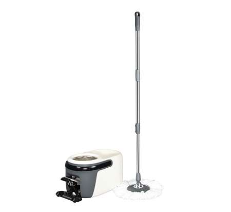 Image de BALAI TURBO MOP DELUX (SEAU,MANCHE TELESCOPIQUE & DEUX MOPS)