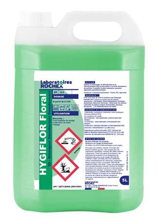 Image de DETERGENT DESINFECTANT DESODORISANT HYGIFLOR FLORAL 5L 3D